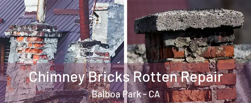 Chimney Bricks Rotten Repair Balboa Park - CA