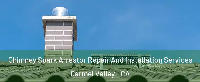 Chimney Spark Arrestor Repair And Installation Services Carmel Valley - CA