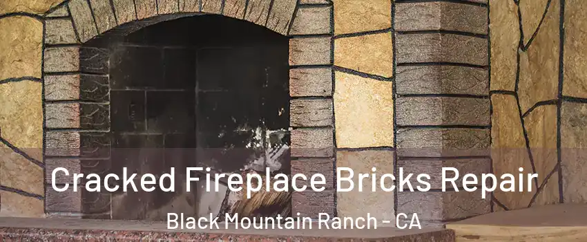 Cracked Fireplace Bricks Repair Black Mountain Ranch - CA