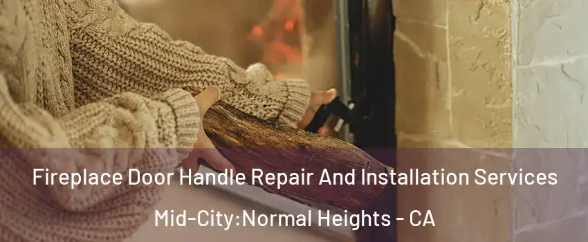 Fireplace Door Handle Repair And Installation Services Mid-City:Normal Heights - CA