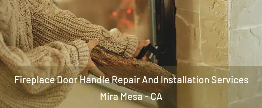 Fireplace Door Handle Repair And Installation Services Mira Mesa - CA