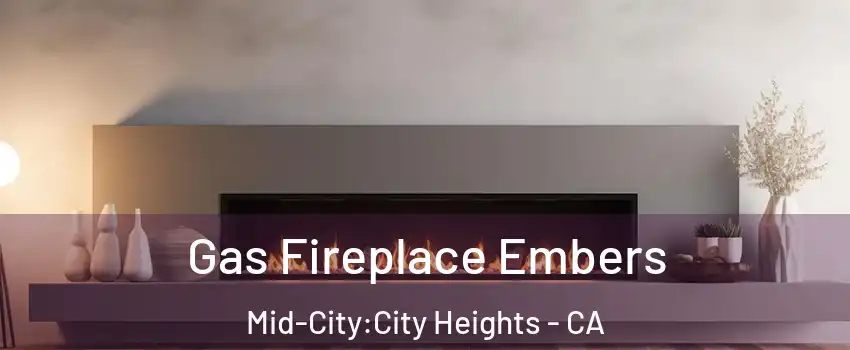 Gas Fireplace Embers Mid-City:City Heights - CA