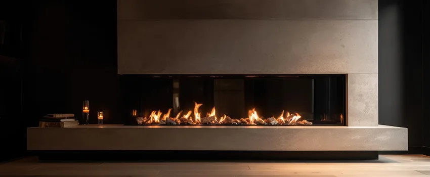 Gas Fireplace Ember Bed Design Services in Clairemont Mesa, California