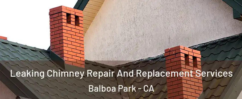 Leaking Chimney Repair And Replacement Services Balboa Park - CA